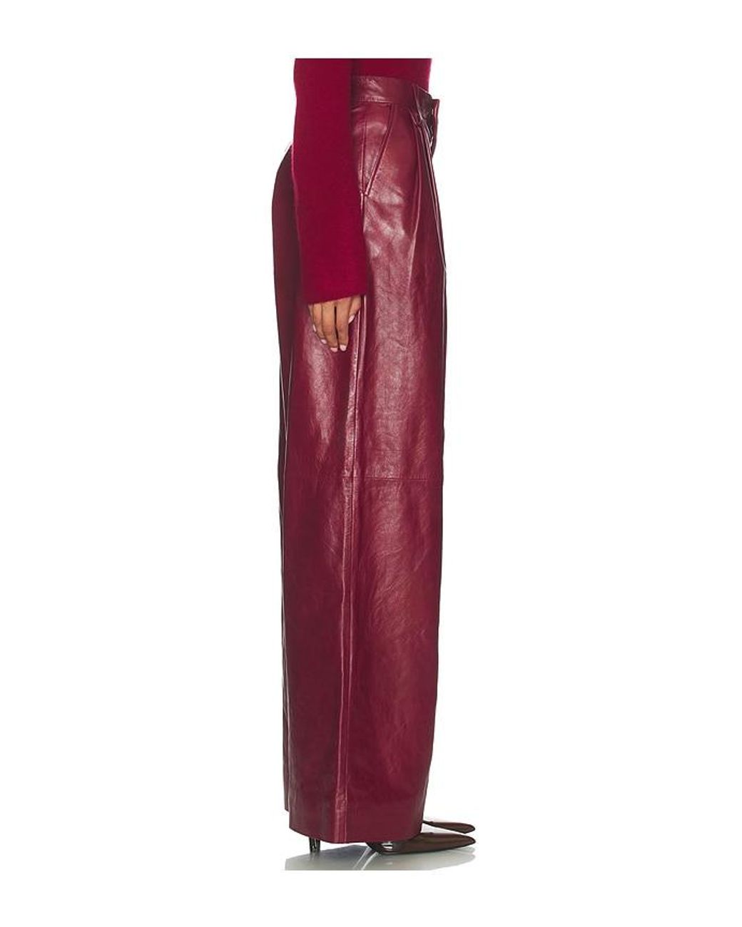 Jonathan Simkhai Red Kobie Pant