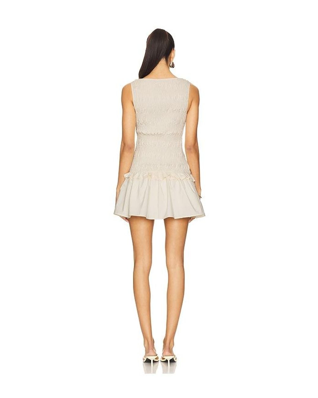 MORE TO COME Natural Myah Mini Dress