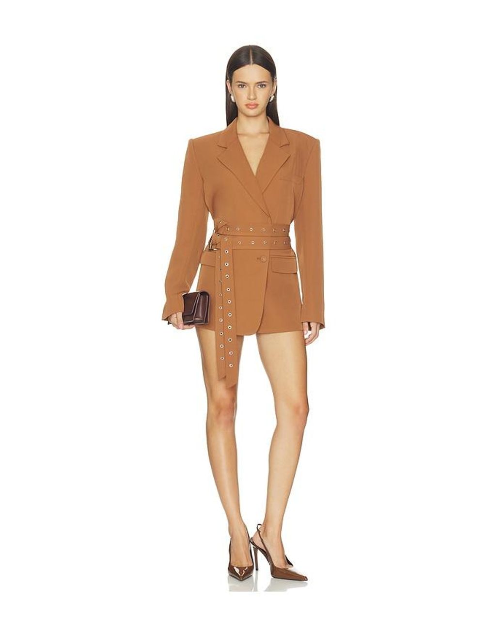 NonChalant Label Brown Jannette Blazer