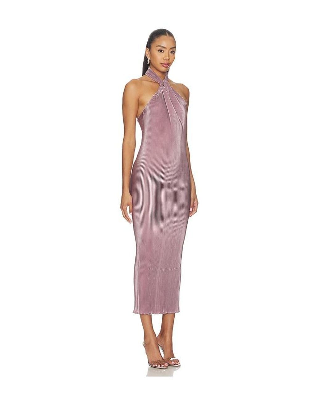 L'idée Red 90's Halter Dress