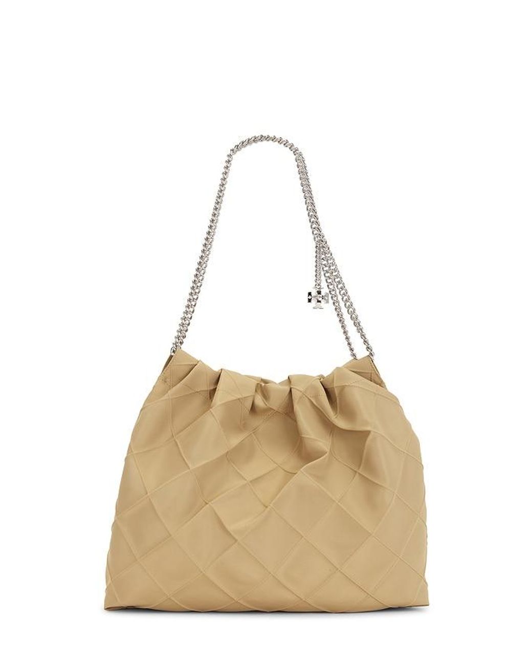 Tory Burch Natural Fleming Nylon Hobo Bag