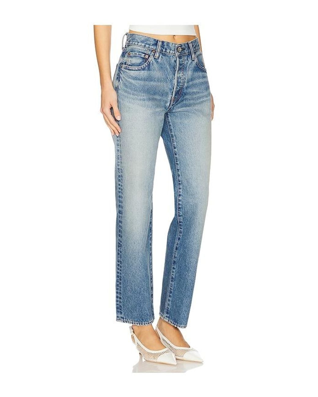 Moussy Blue Parkchester Straight Jeans