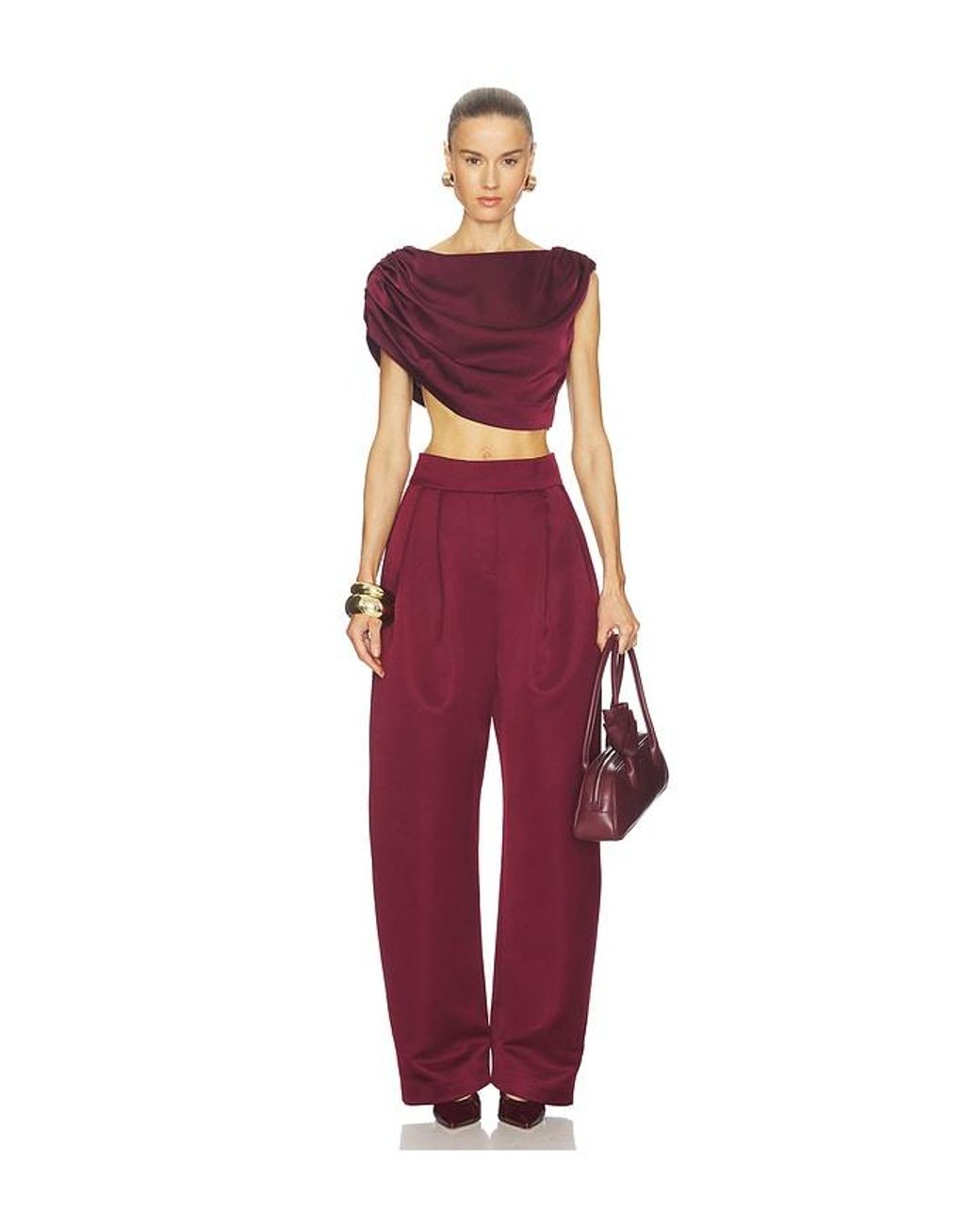Camila Coelho Red Vionetta Top
