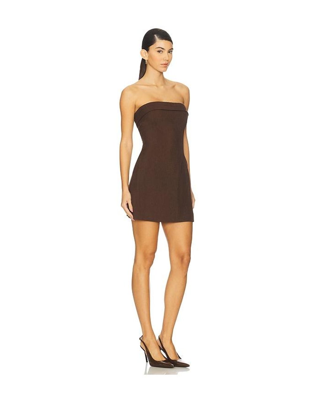 Runaway the Label Brown Zarla Mini Dress