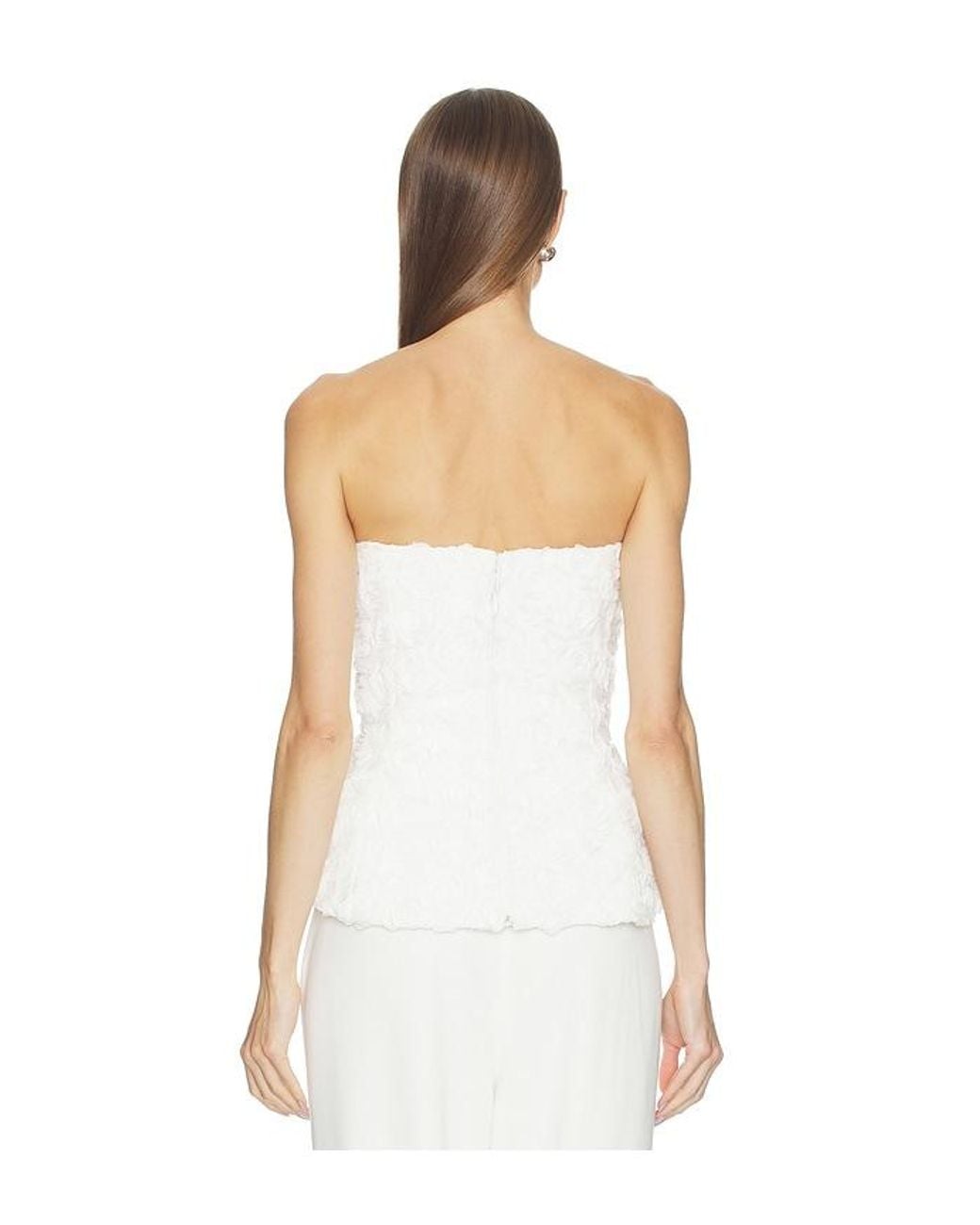 Nadine Merabi White Phoebe Top