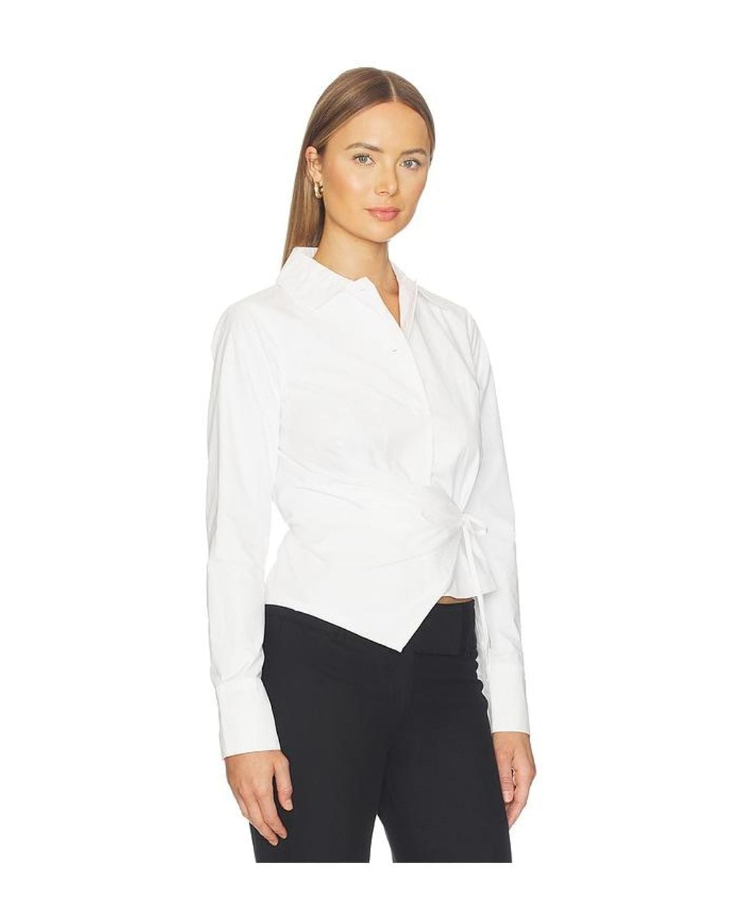 ALL THE WAYS White Xandra Wrap Top