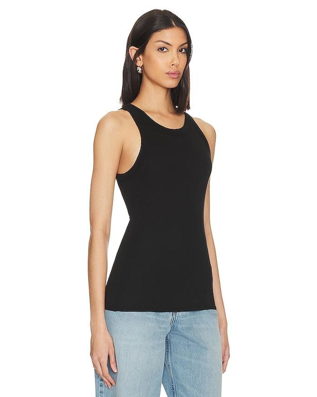 Enza Costa Blue Bold Sheath Tank
