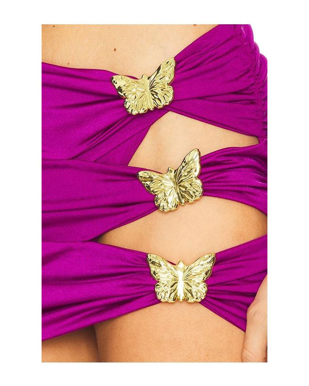 Cin Cin Pink Coupe Butterfly Mini Skirt