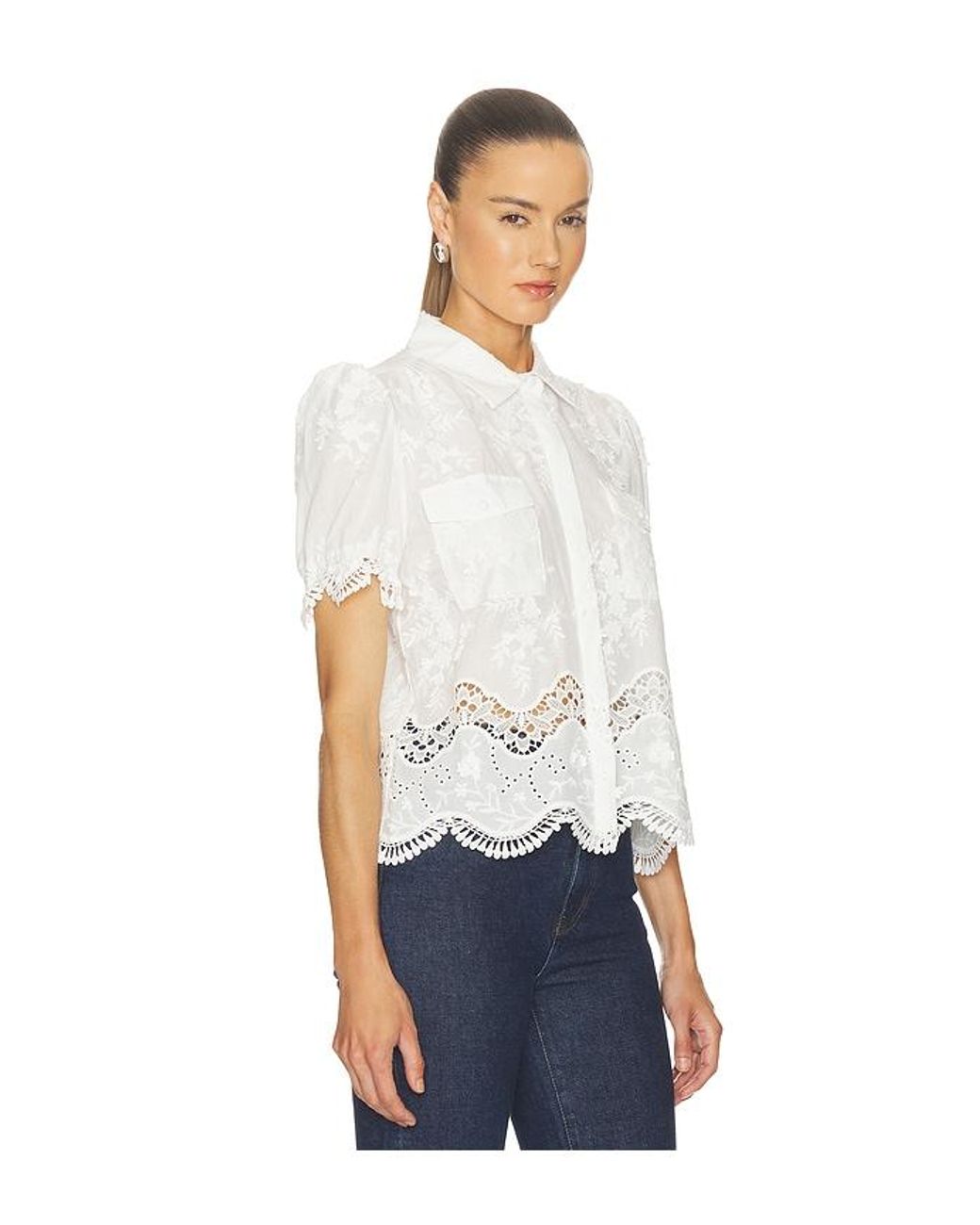 Generation Love White Mina 3d Voile Shirt
