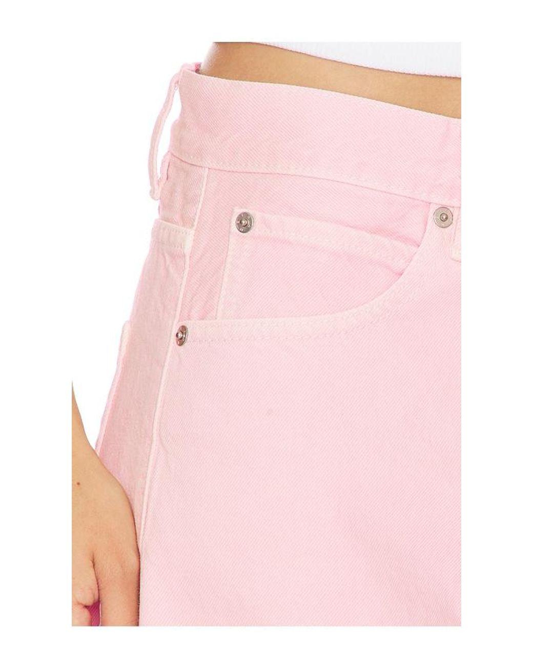 FRAME Pink The Bubble Jeans