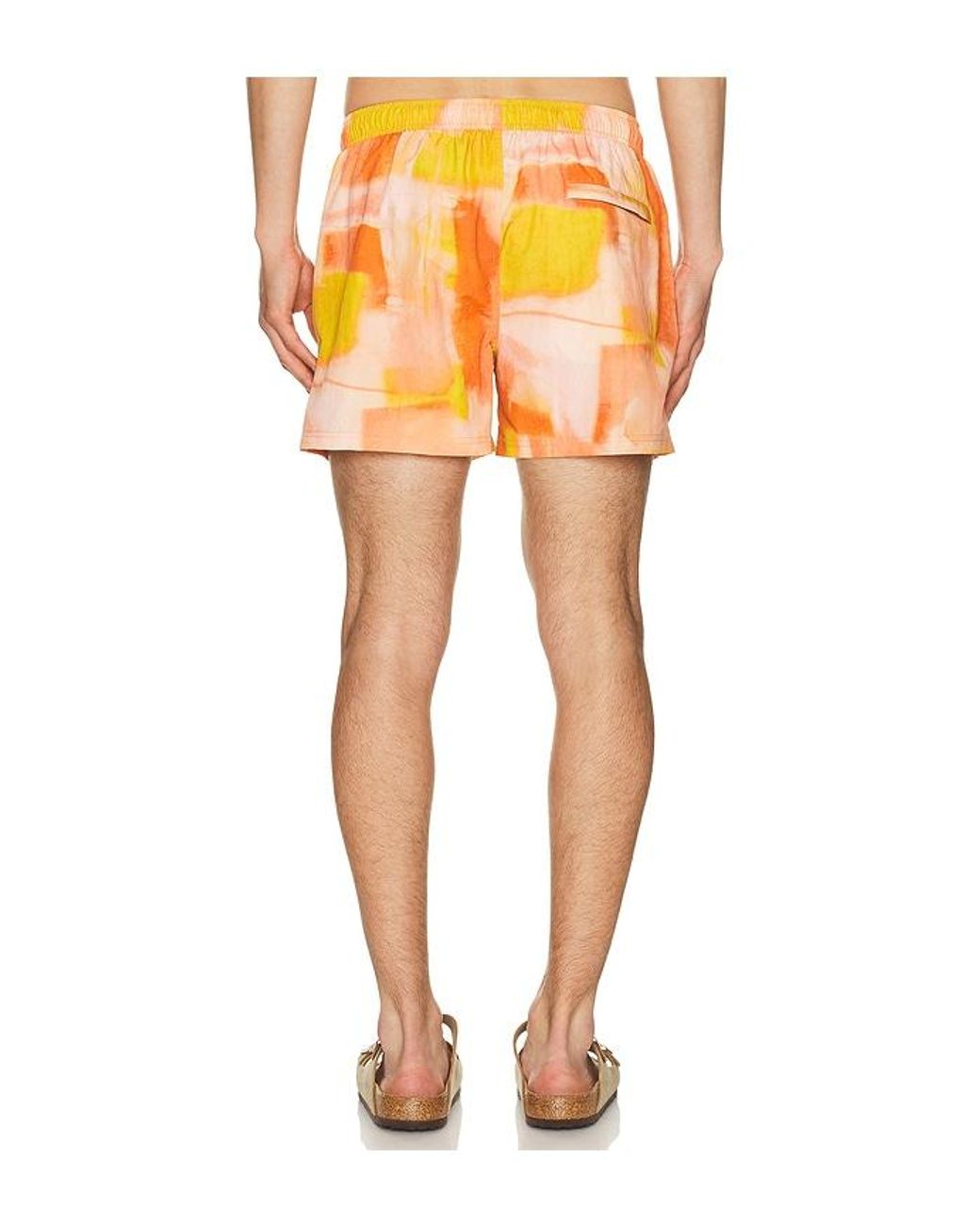 AUTO-REPLY Badehose in Orange für Herren