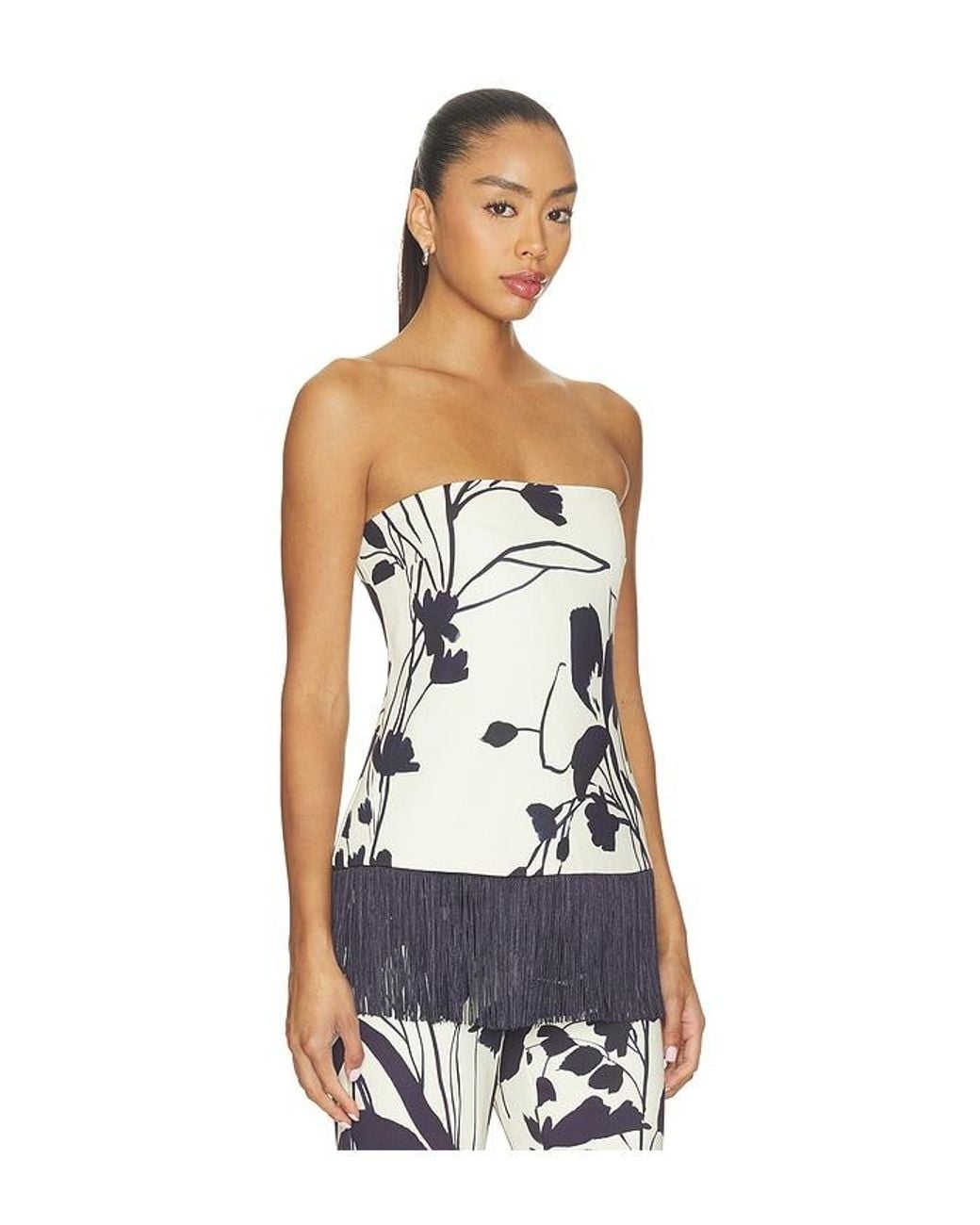Cara Cara White Benita Strapless Top
