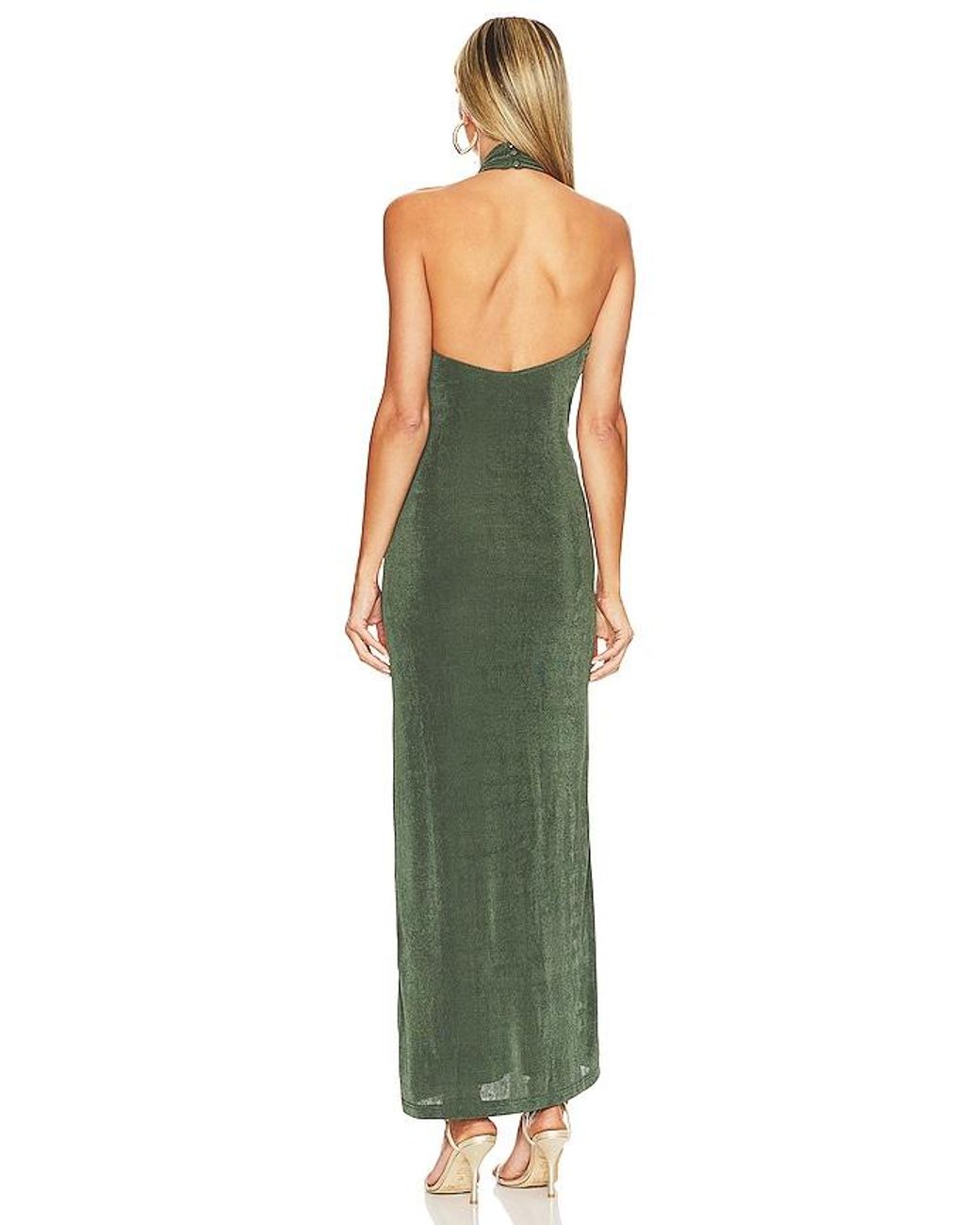 superdown Green Adele Halter Maxi