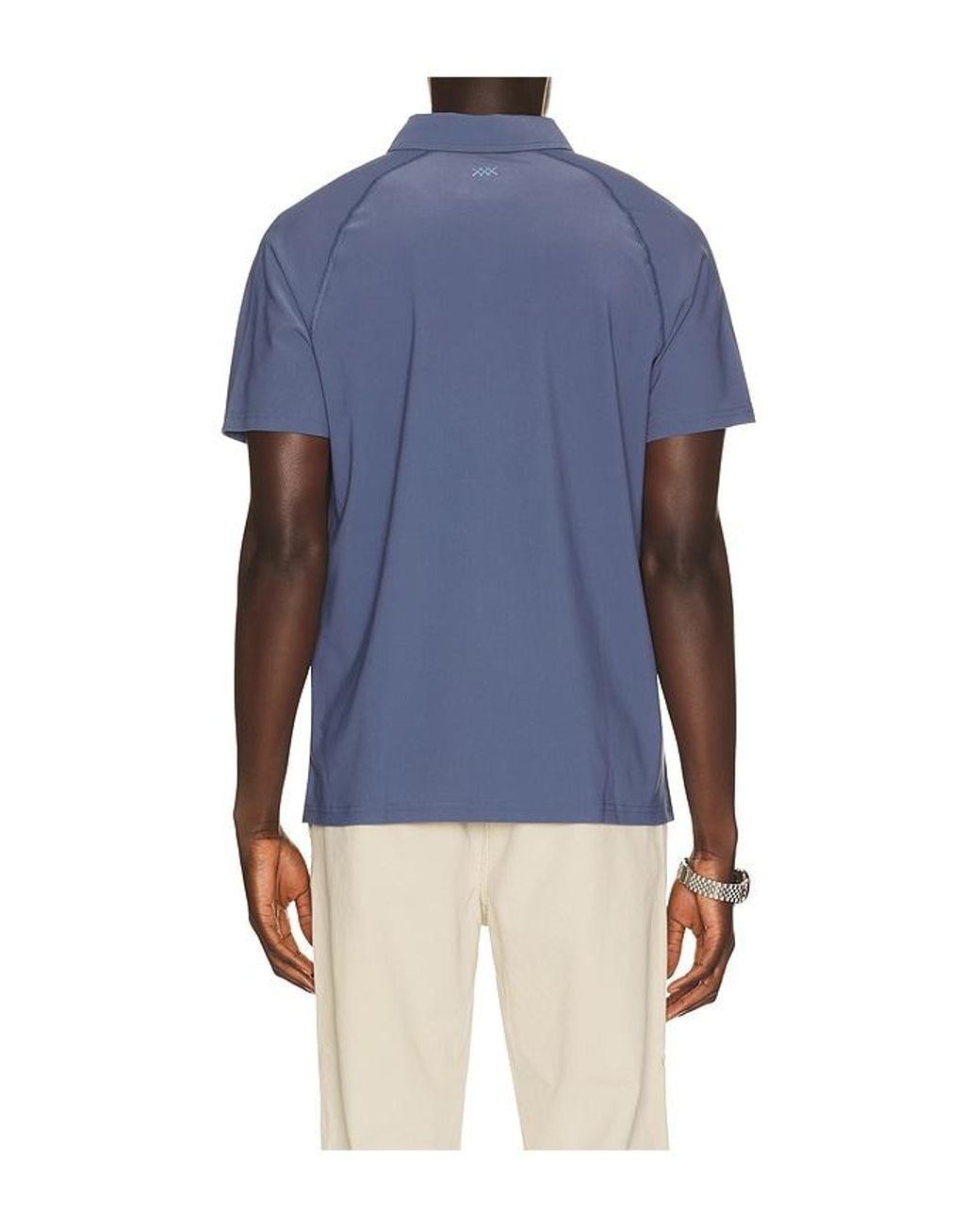 Rhone Blue Regatta Pique Polo for men
