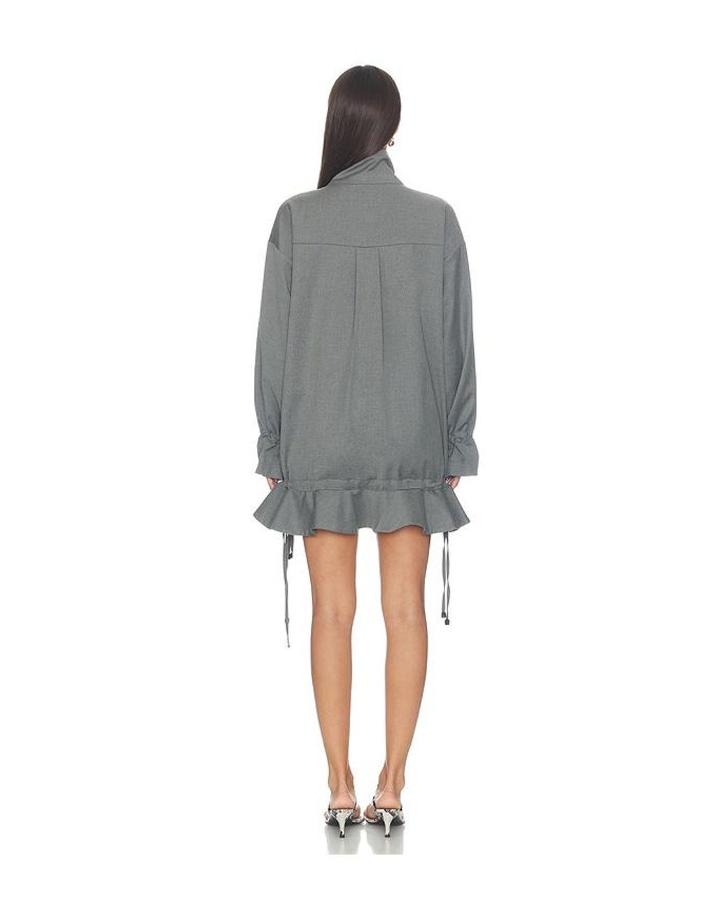 Line & Dot Gray Wilfred Dress Coat