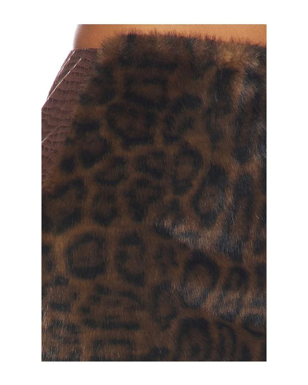 Kim Shui Black Moon Leopard Pencil Skirt