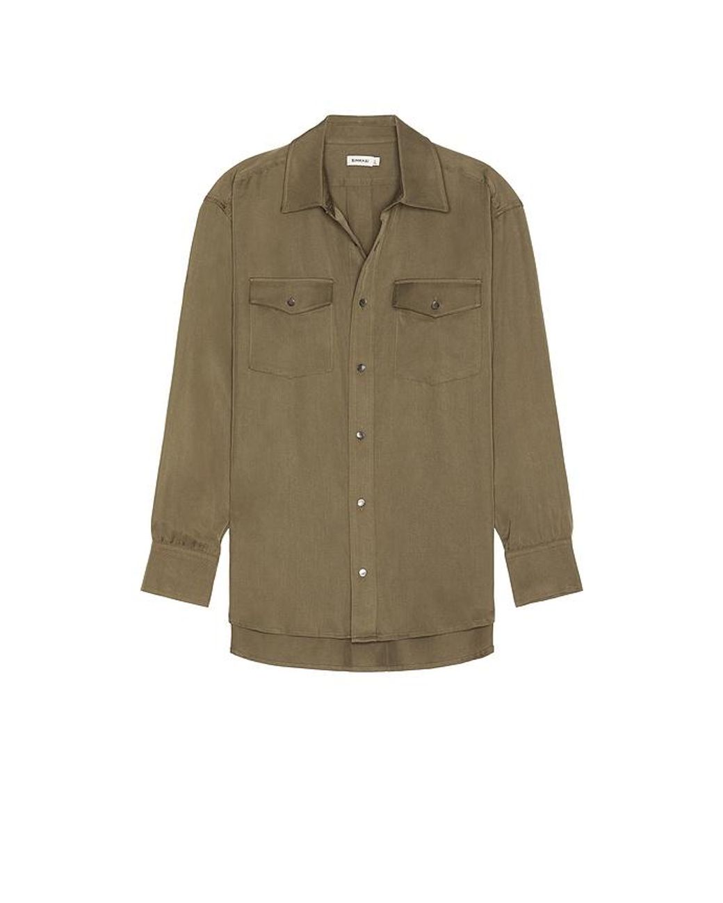 Jonathan Simkhai Green Carter Refined Workwear Shirt for men