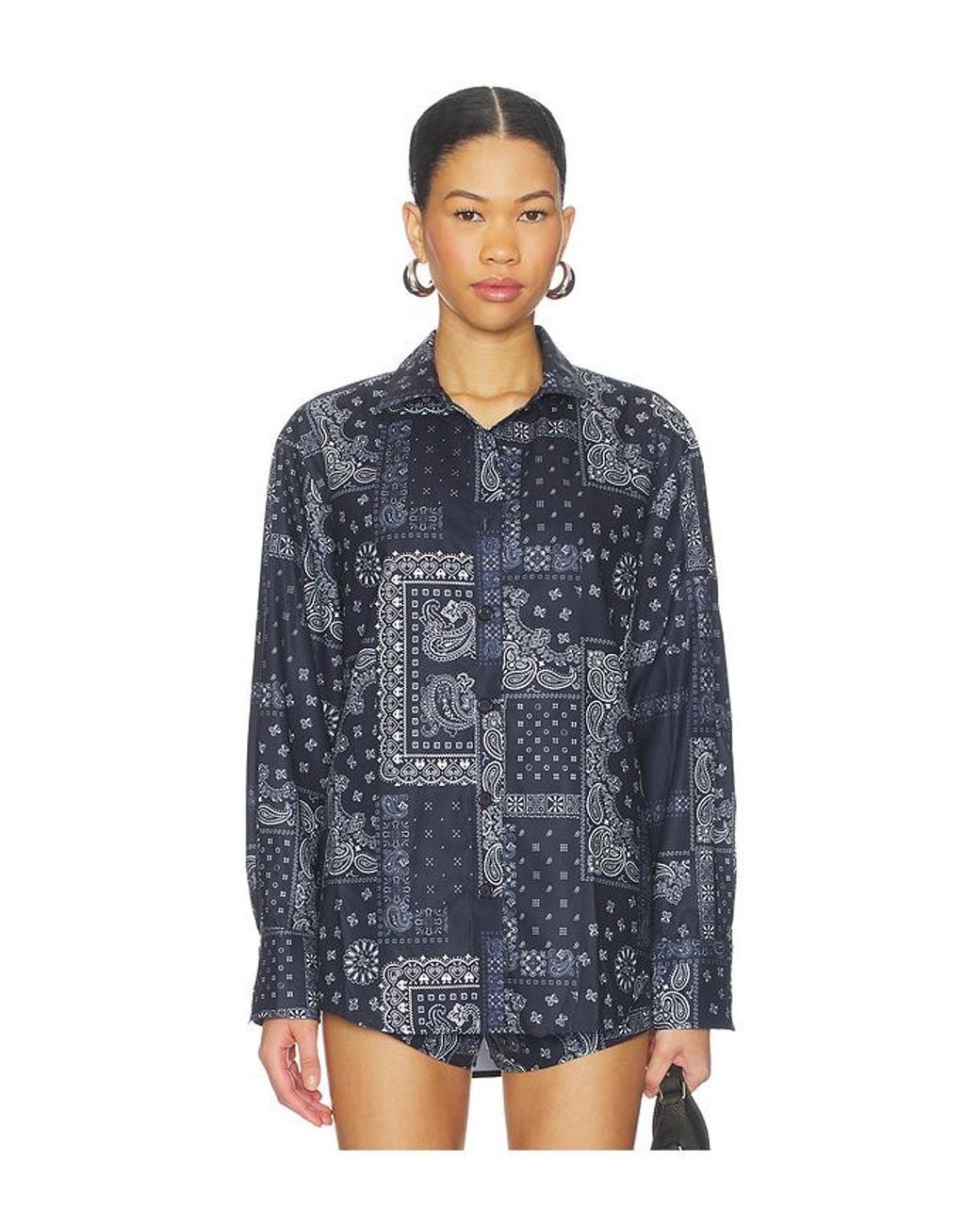 superdown Blue Pridget Oversized Button Down