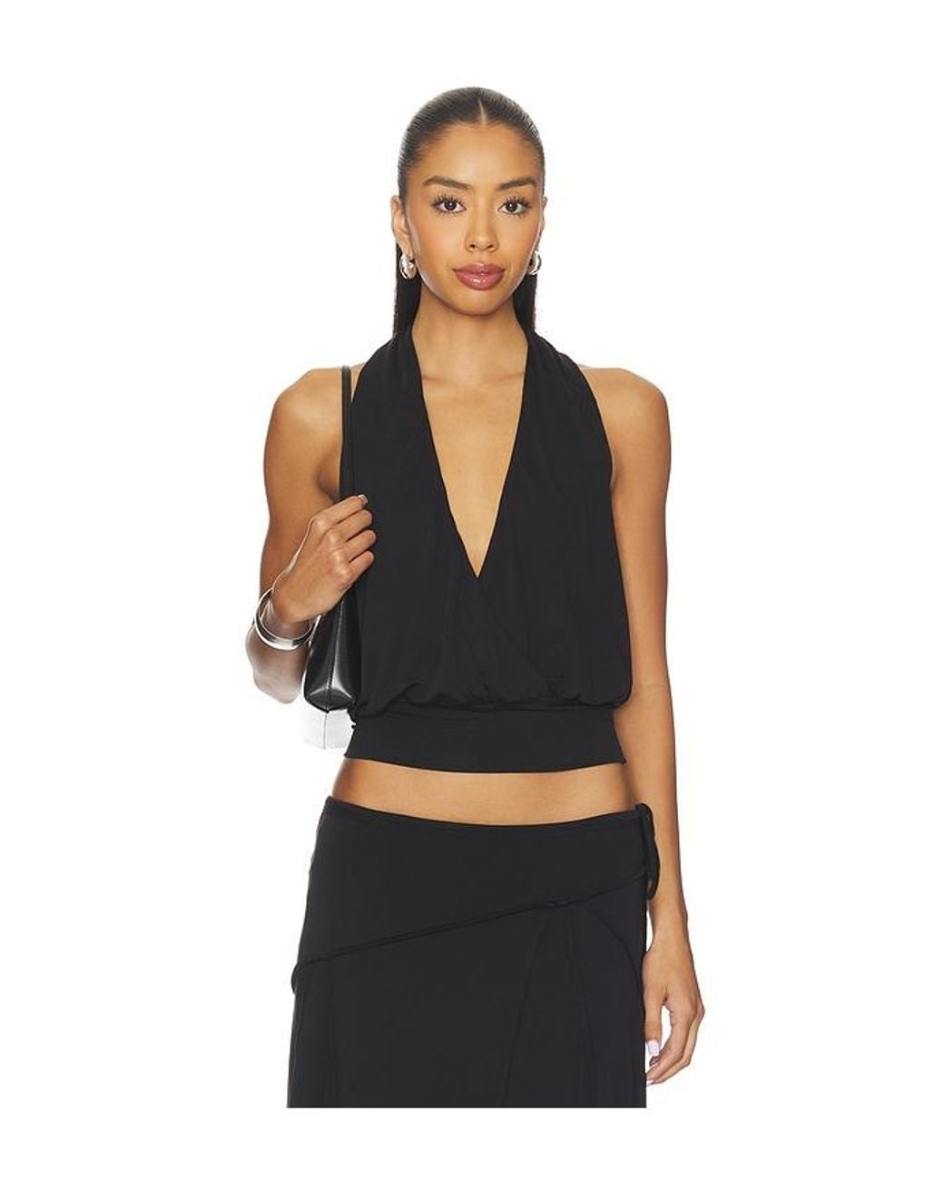 With Jean Black Sharni Top