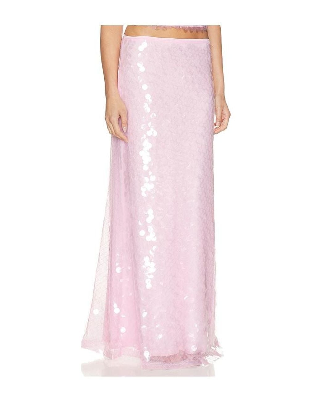SNDY'S Pink X Revolve Calliope Maxi Skirt