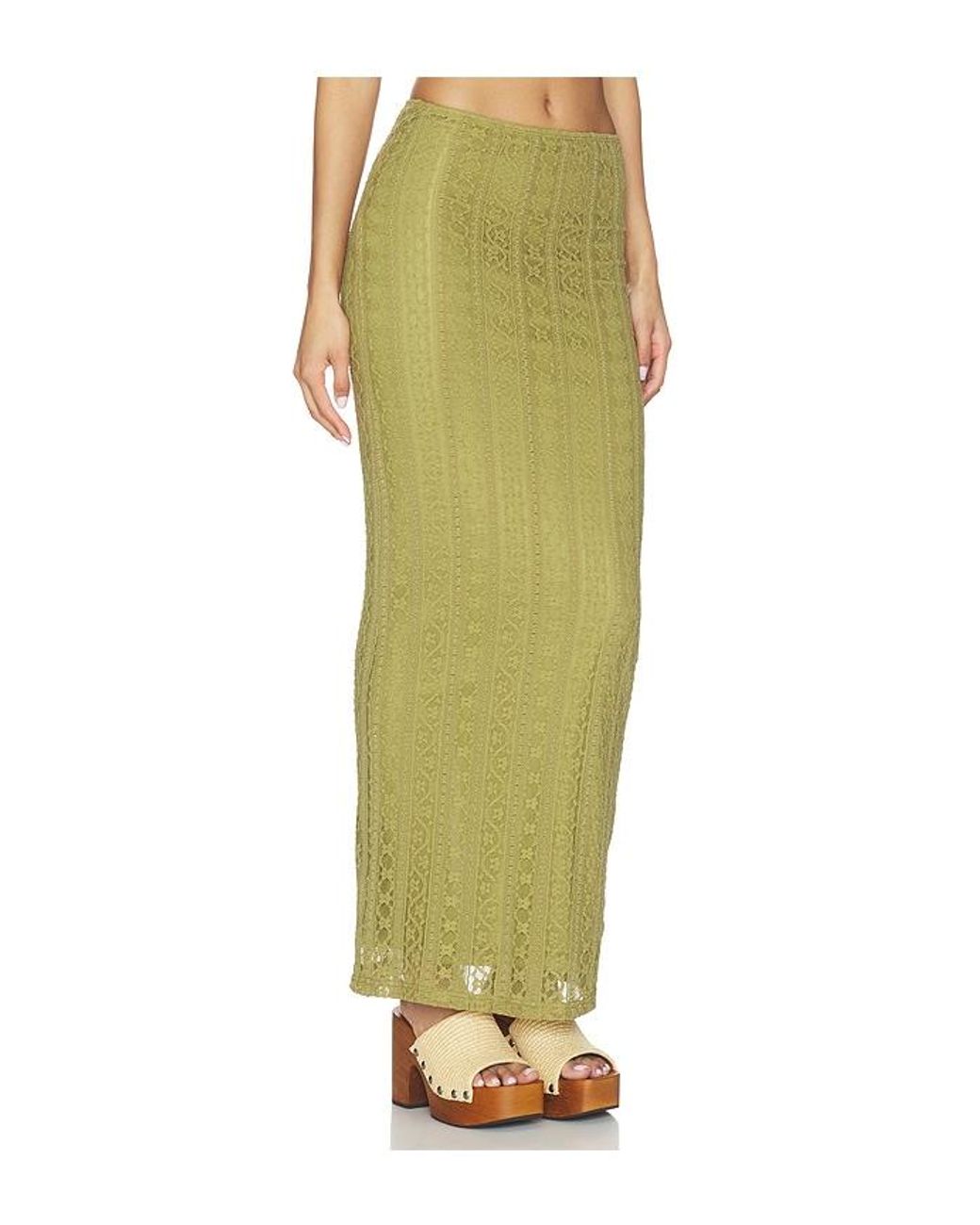 MORE TO COME Green Lali Maxi Skirt Set