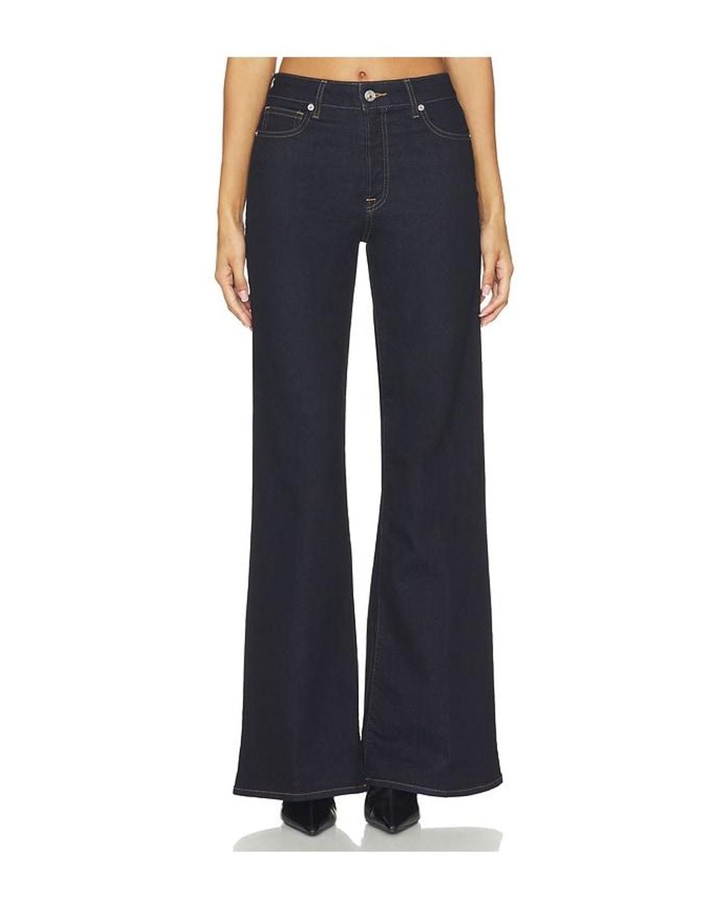 GOOD AMERICAN Red Good Waist Palazzo Jeans