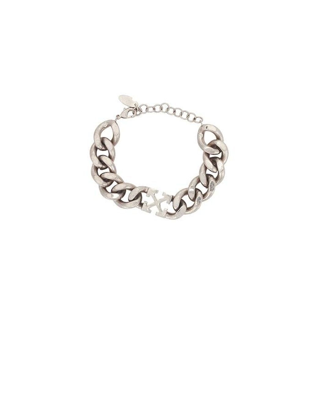 Off-White c/o Virgil Abloh Metallic Arrow Chain Bracelet for men