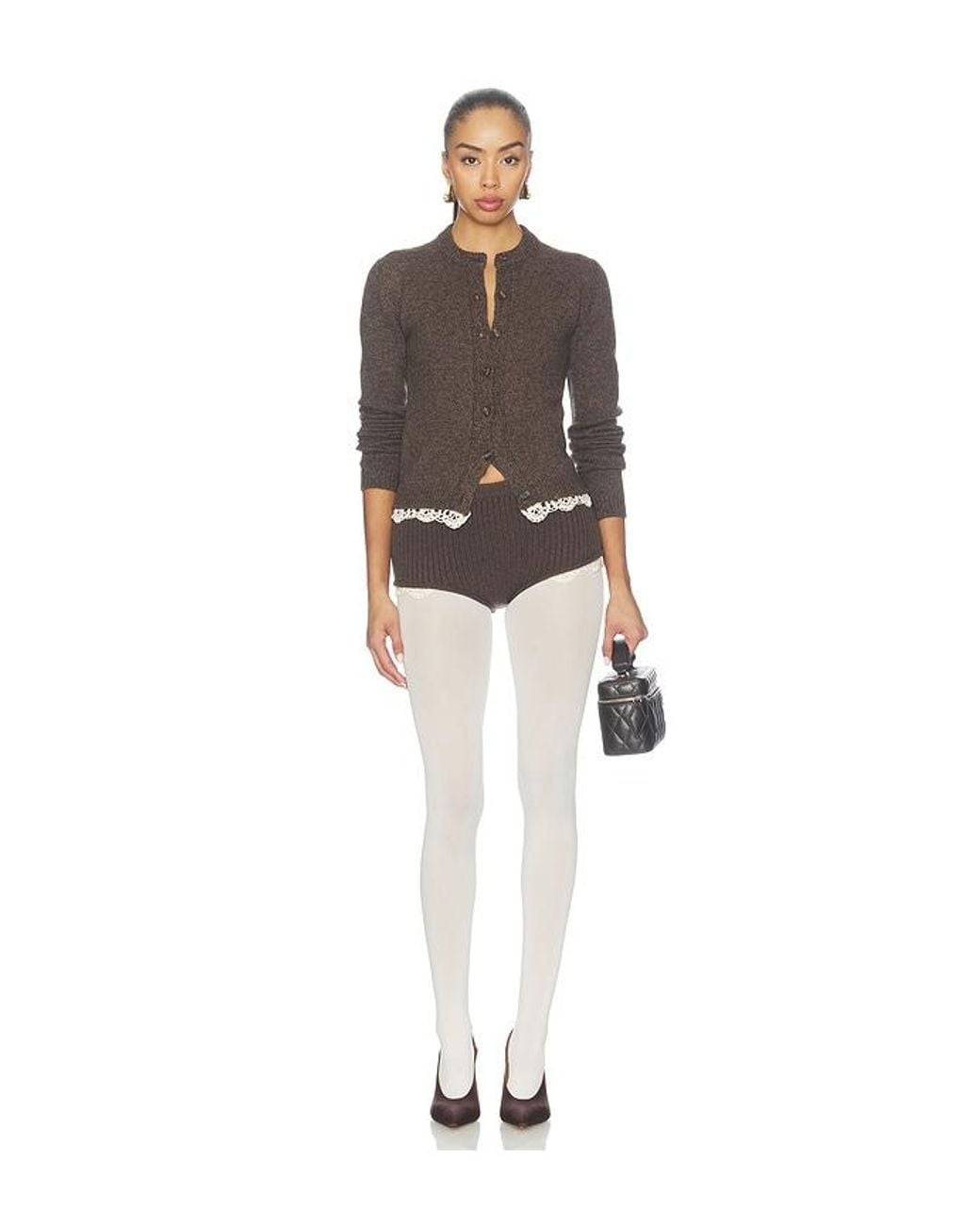 Wolford White Velvet De Luxe 66 Tights