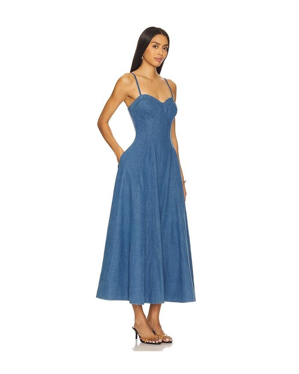 Lovers + Friends Blue Simone Midi Dress