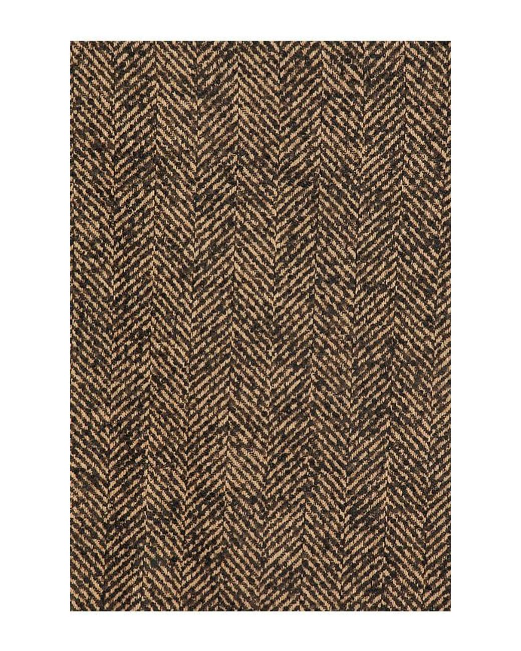 Percival Brown Herringbone Boxy Cropped Jacket for men