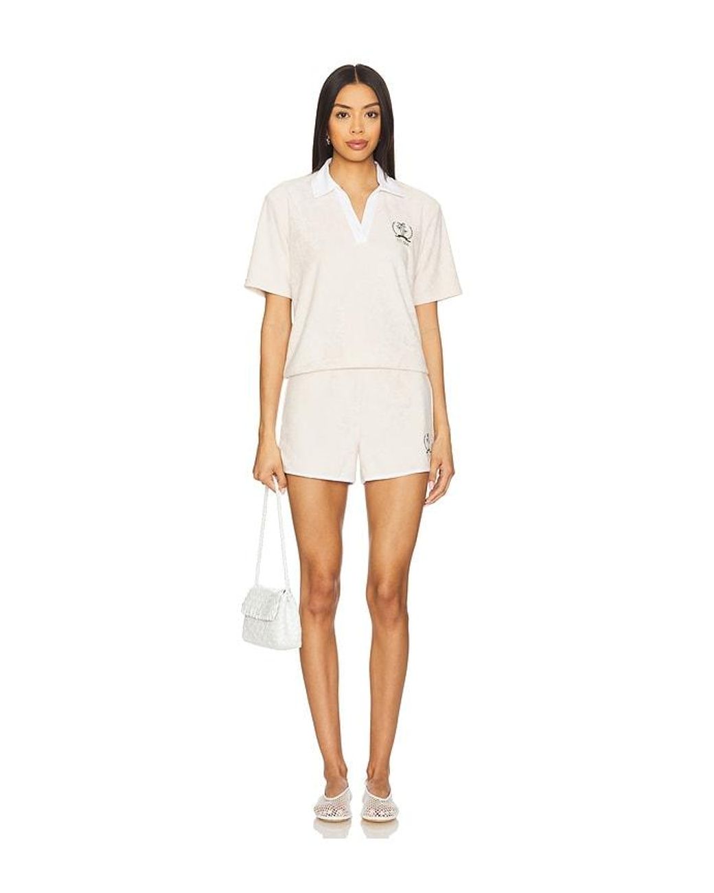 Barefoot Dreams White Cozyterry Short