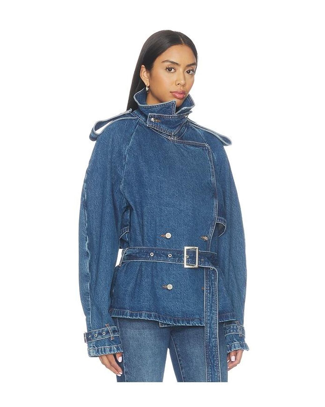 Anine Bing Blue Pascale Trench