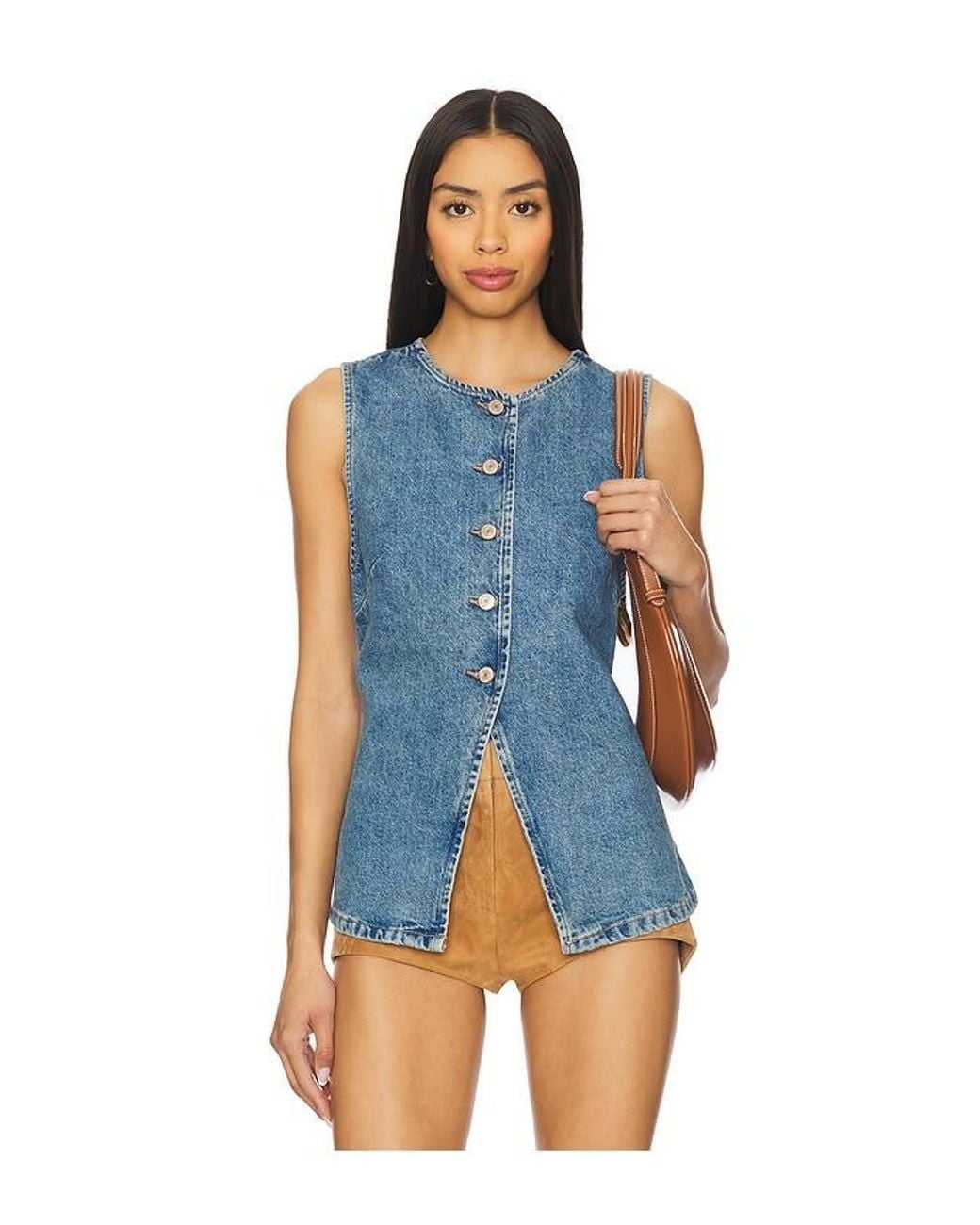 Free People Blue X We The Free Aimee Vest