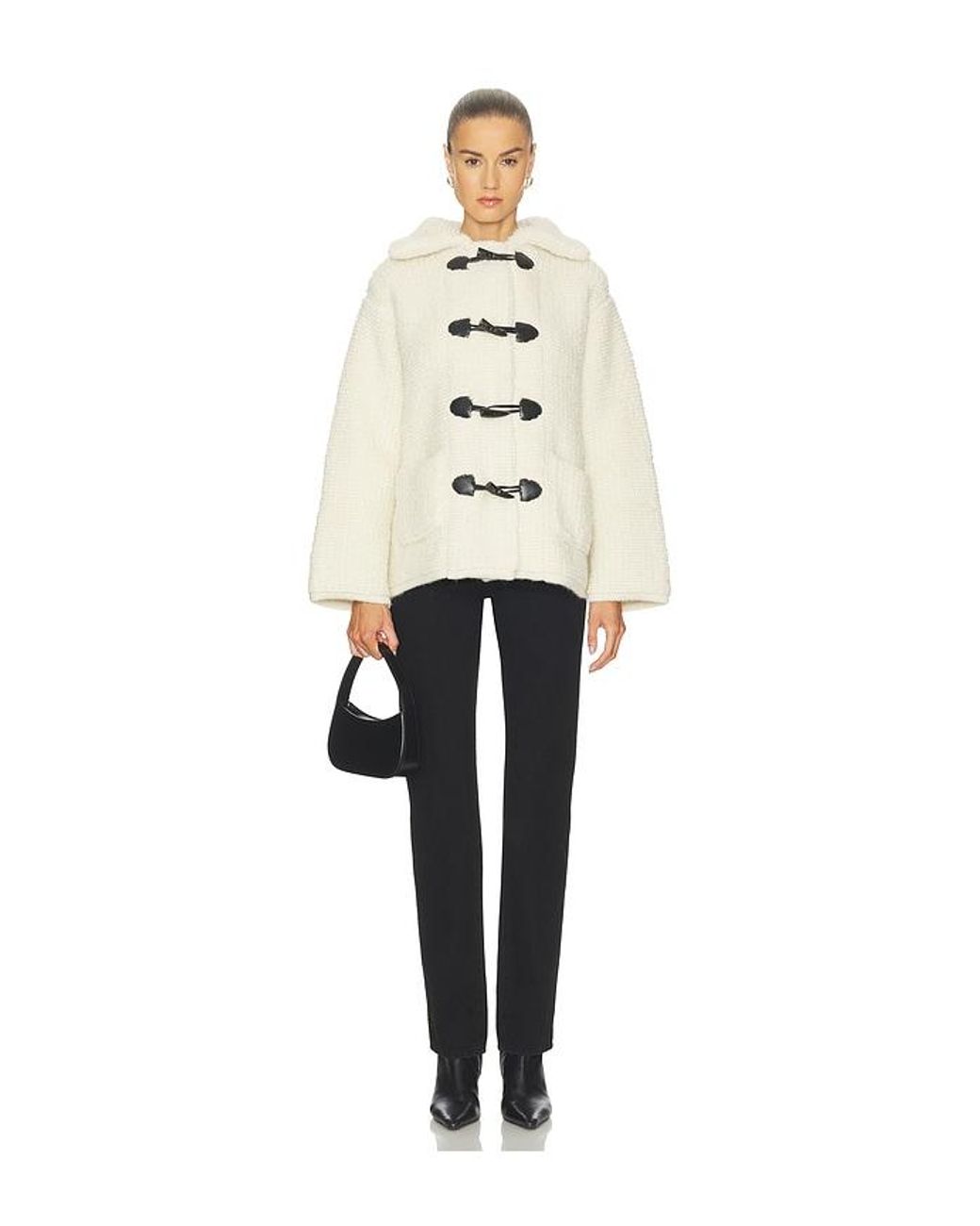 NAADAM Natural Alpaca Wool Toggle Coat