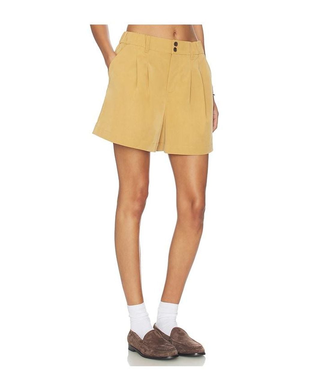 Varley Yellow Tansy Woven Short