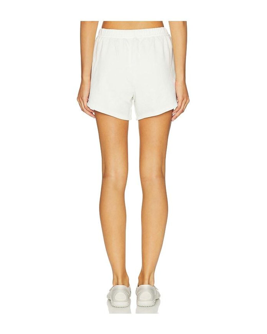 Beyond Yoga White Fade Out Mid Rise Short