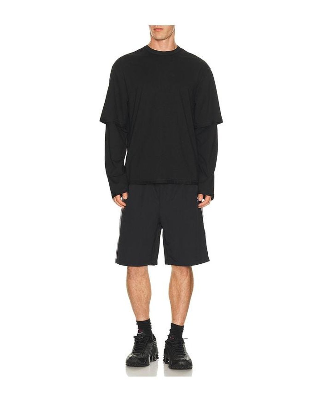 Umbro Black Og Taped Shorts for men