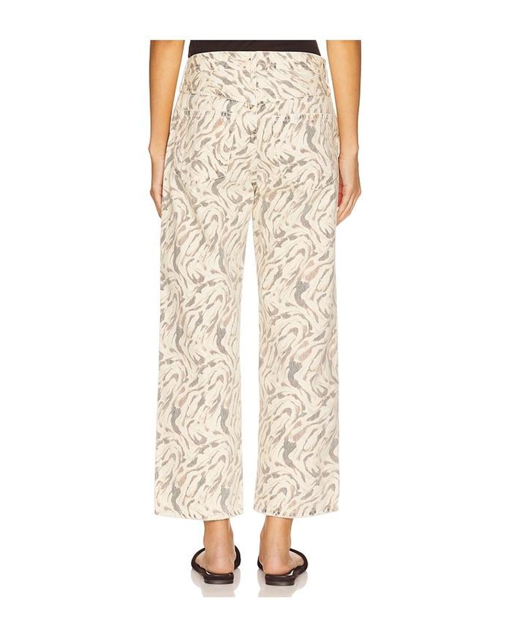 Amo Denim White Billie Wide Leg Jeans