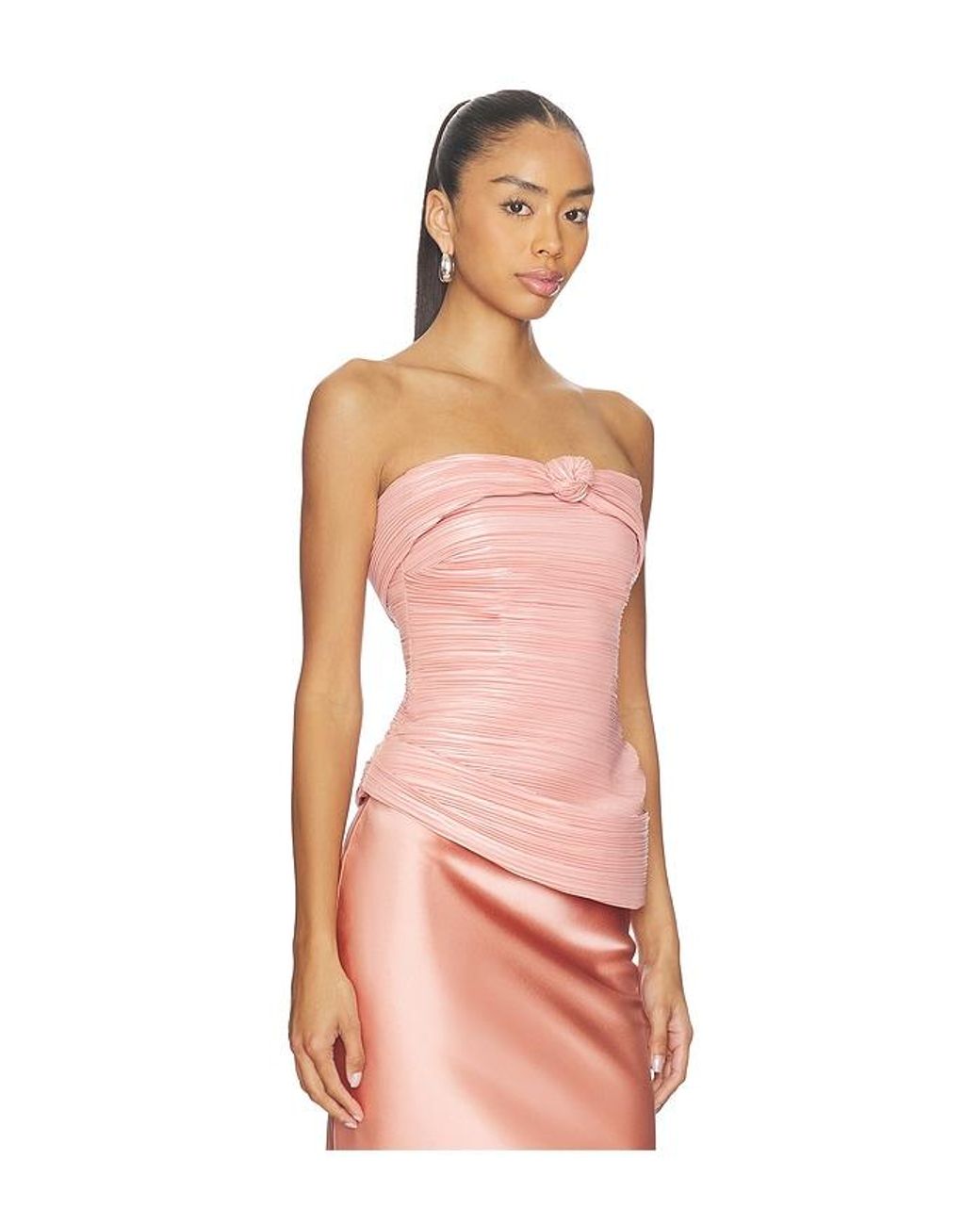 Cult Gaia Pink Ansra Top