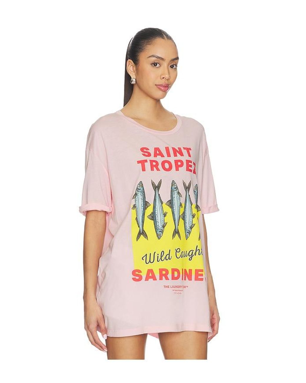 The Laundry Room Multicolor Saint Tropez Sardines Oversized Tee