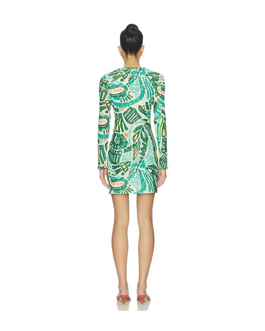 Eywasouls Malibu Green Scarlet Mini Dress