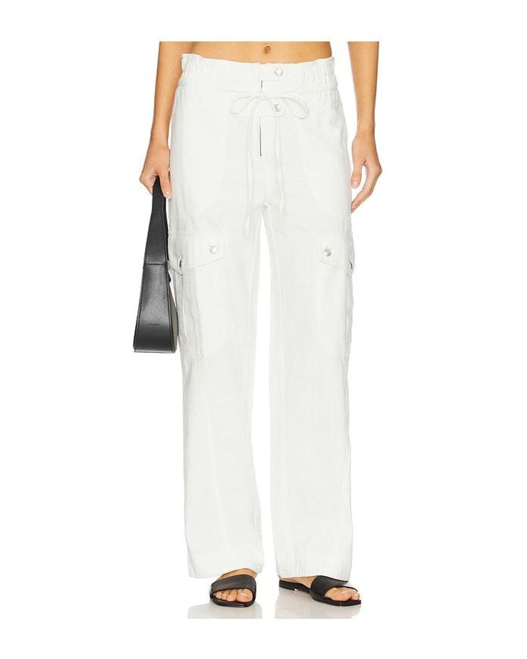 Free People White Park Ave Pant