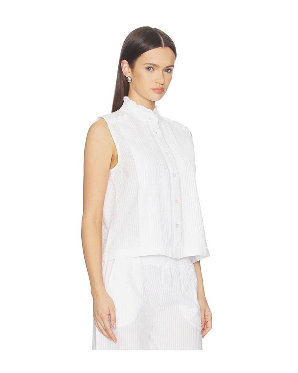 Bobi White Bluse