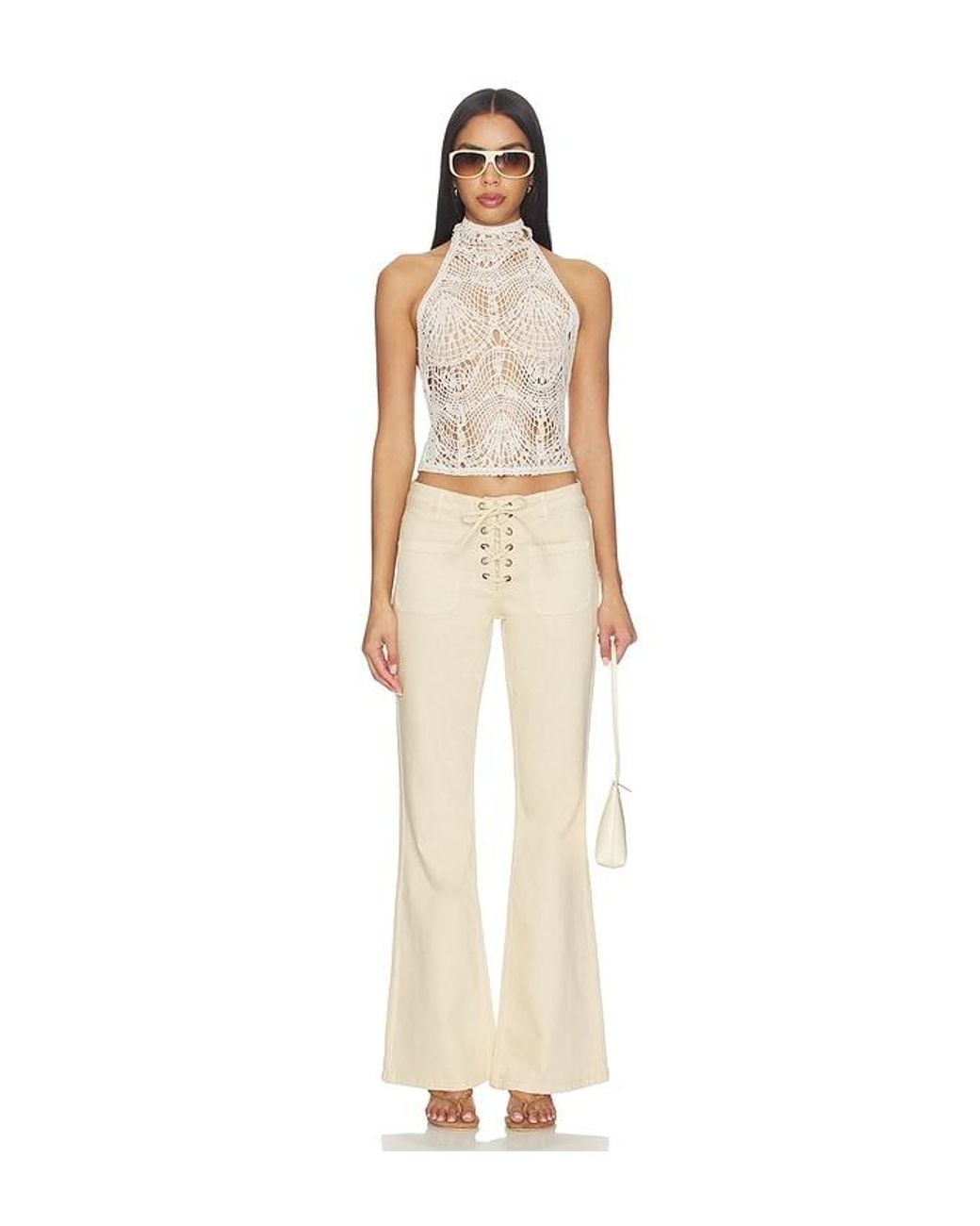 Rafa Jeans en Cream Ba&sh en coloris Natural