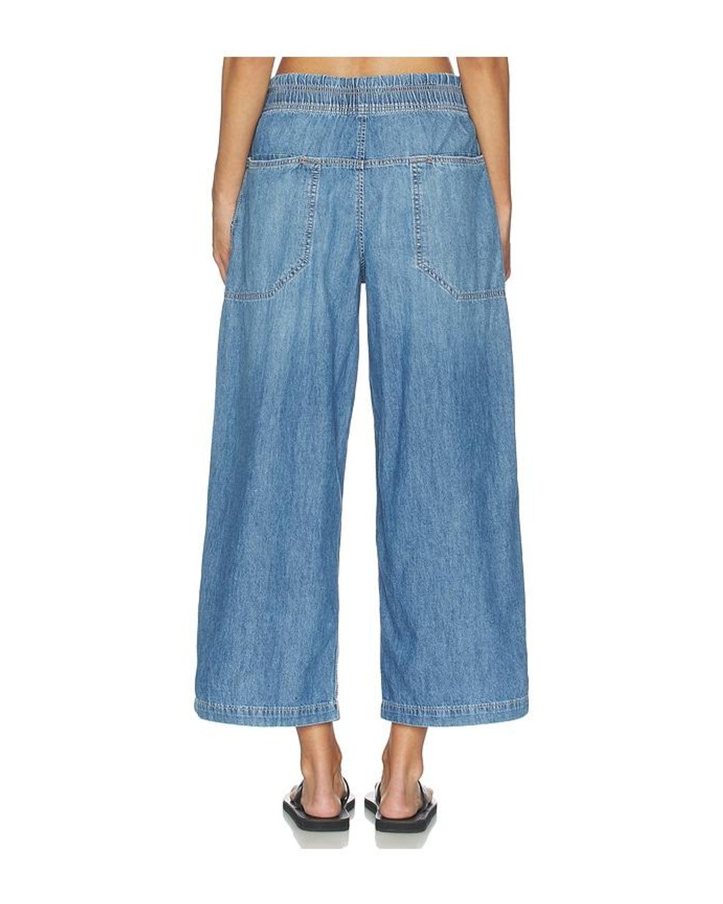 Free People Blue X We The Free Easy Peasy Pull On Jean