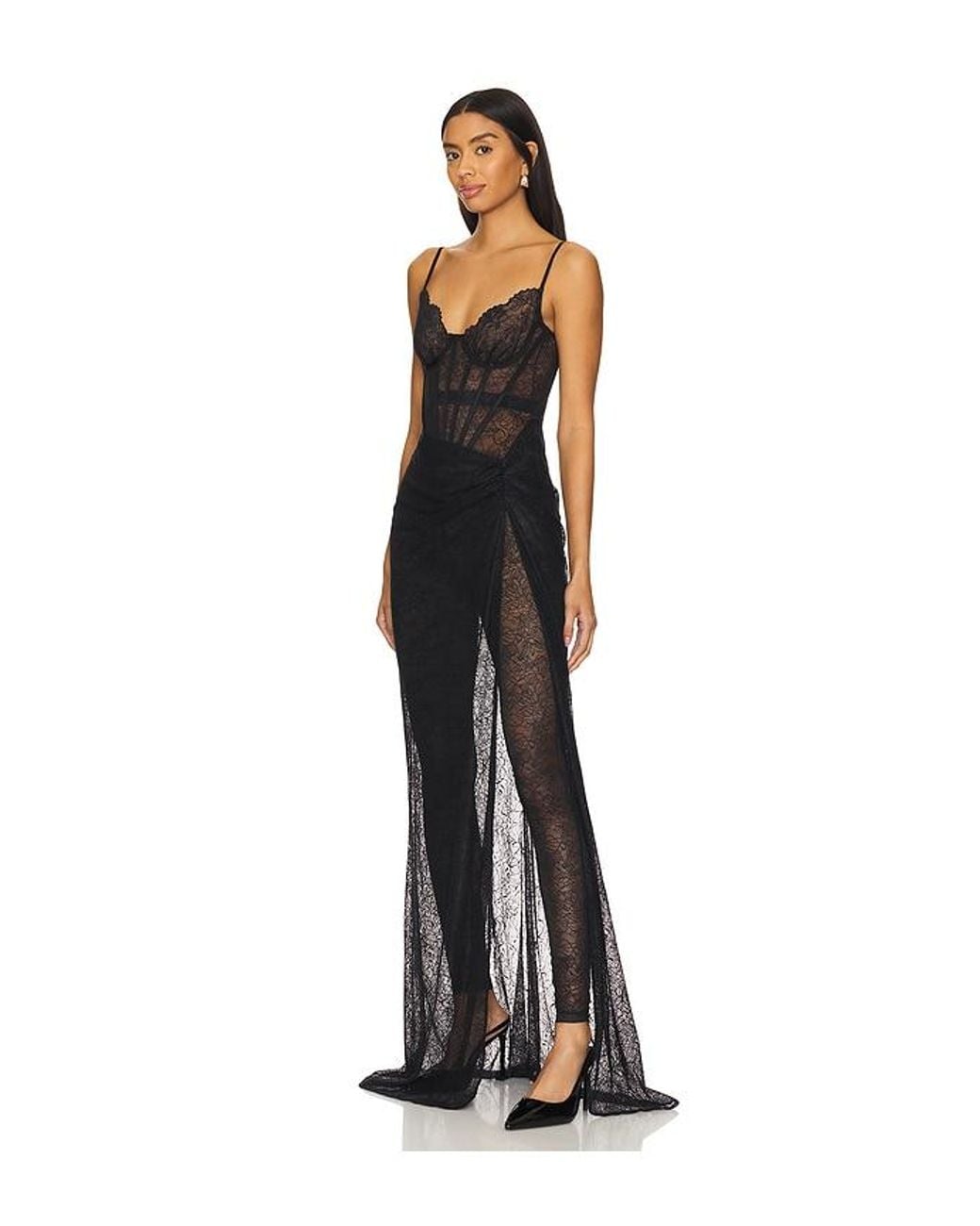Nbd Black Veronica Jumpsuit Gown