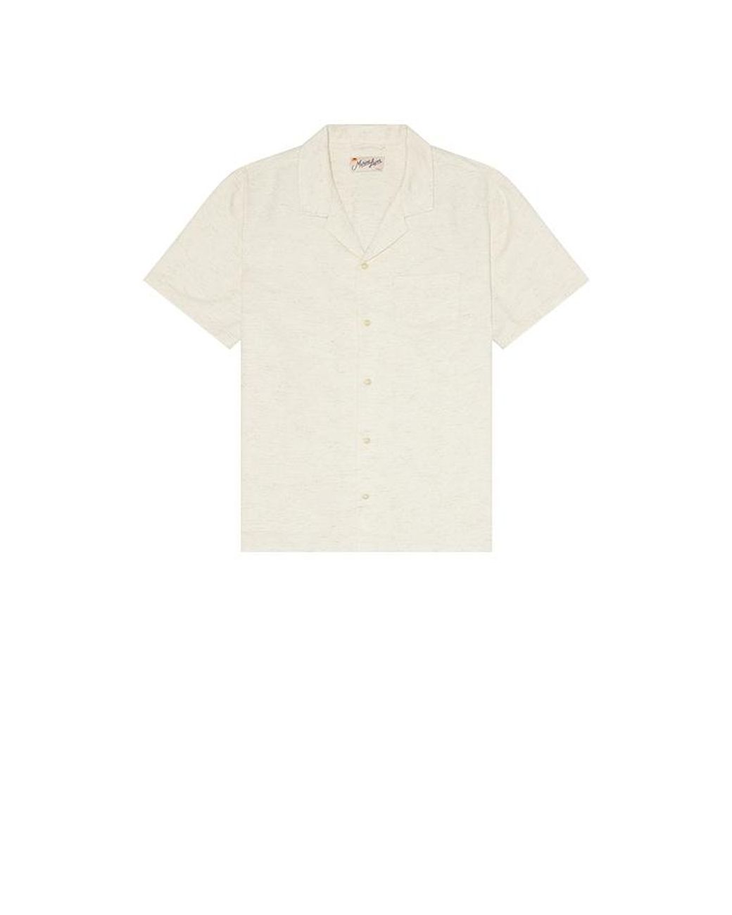 Marine Layer Natural Jacquard Resort Shirt for men