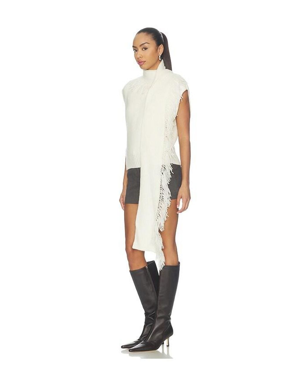 Sir White Livae Knitted Scarf Sweater