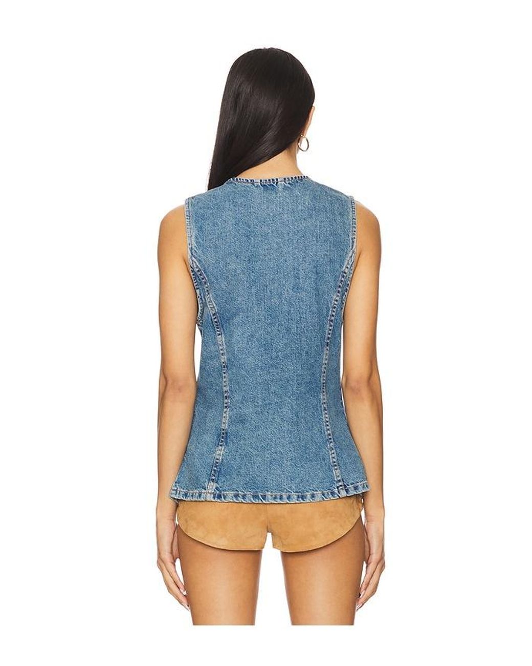 Free People Blue X We The Free Aimee Vest