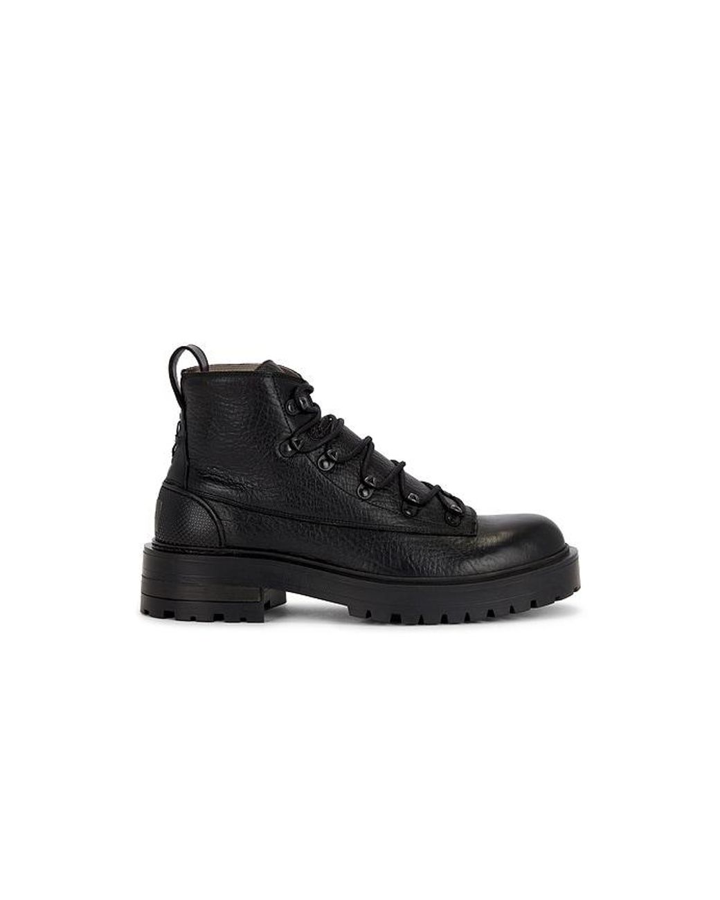 AllSaints Black Mccoy Hiking Boot for men